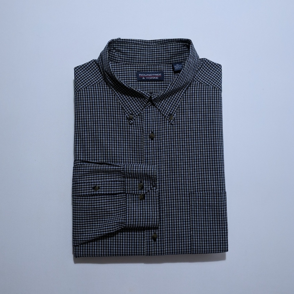 Roundtree & Yorke Men's Dress Shirt 2X